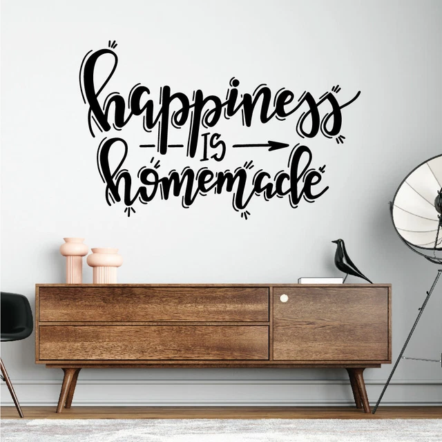 Happiness is Homemade - Home Quote Decal Wall Sticker