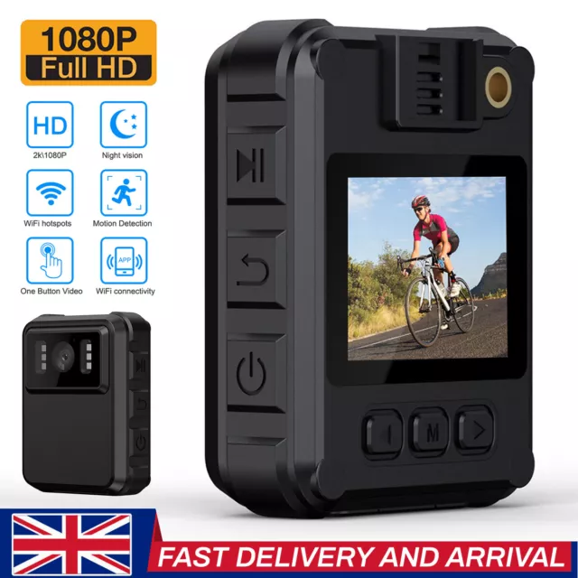 Mini Camera Camcorder 1080P HD Body Police Cam with Audio Video DVR IR Night Cam
