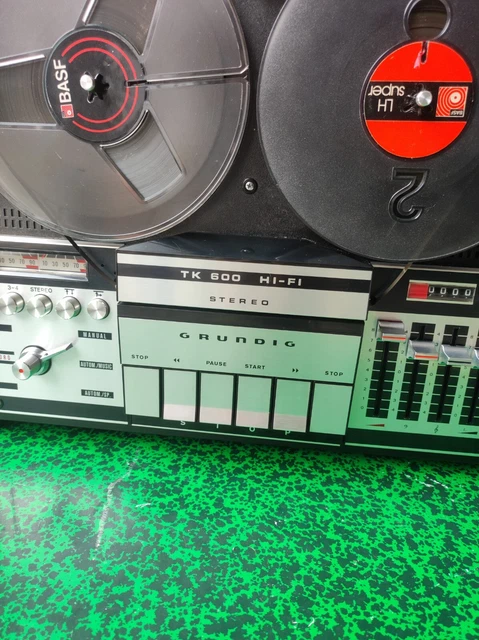 Magnétophone À Bande Grundig Tk 600 haut parleur, record +micro grundig 2