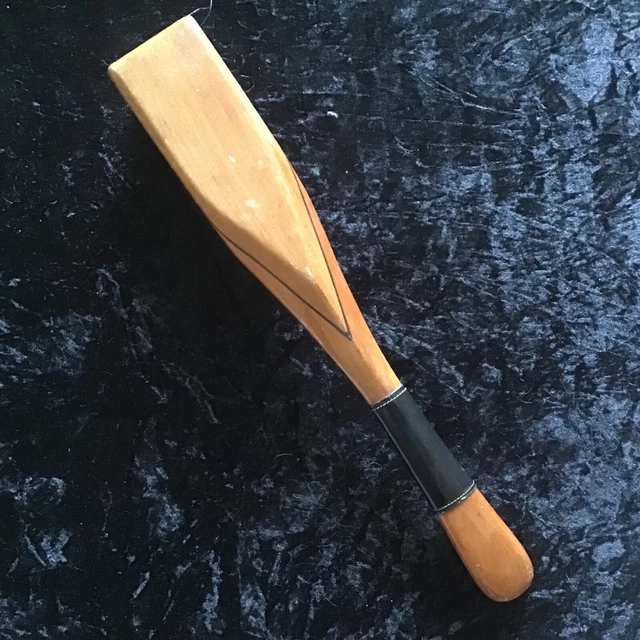 Vintage Clothes Brush. Long Wooden Handle. Hand Drawn. Nylon Bristles. British