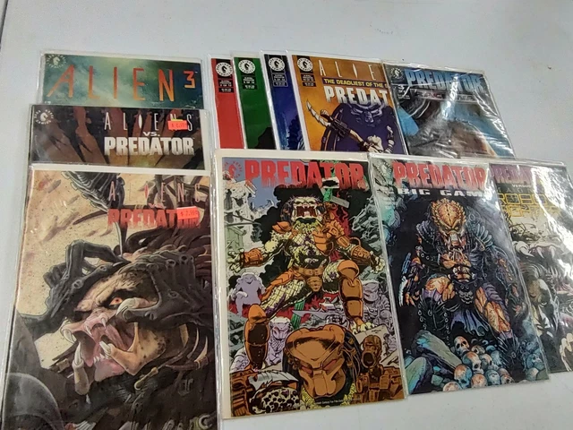 Aliens and Predator Comics Mixed Lot of 11 (Dark Horse Comics, 1990s)