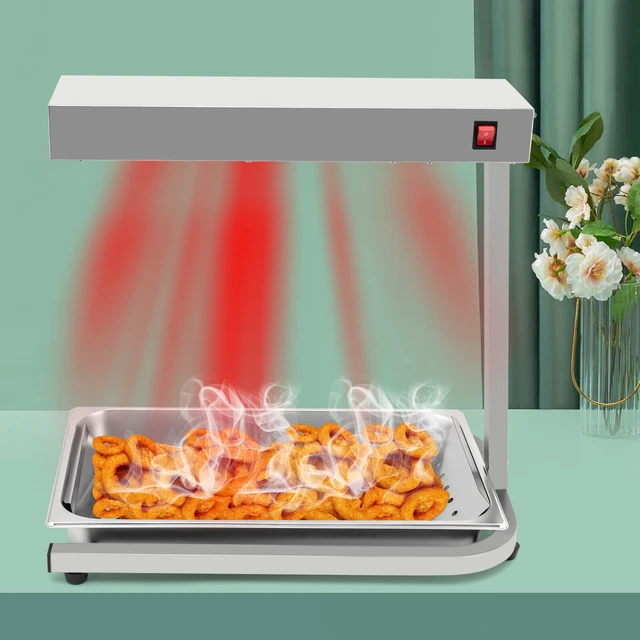 500W Commercial Infrared French Fry Food Warmer Fryer Dump Station Heating Lamp