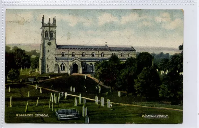 (Gc8045) Aysgarth Church, Leyburn, Wensleydale, Yorkshire 1906