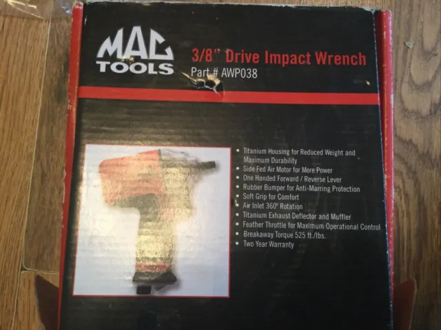 Mac Tools Pistola ad aria compressa 3/8 unità