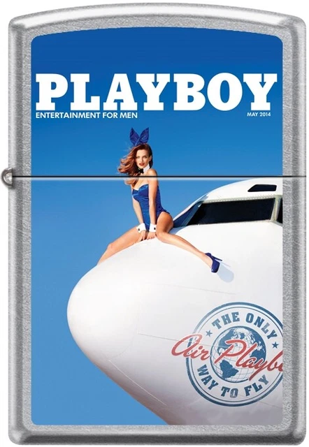 Zippo Playboy May 2014 Cover Street Chrome Windproof Lighter NEW RARE