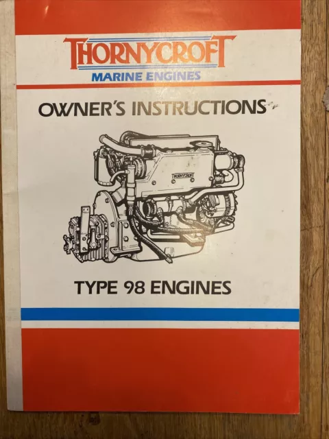Thornycroft T98 Marine Engine Owners Instruction Manual