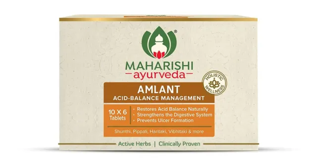 2 X Maharishi Ayurveda Amlant-Ayurvedic Medicine for Acidity & Gastric (60 TAB )