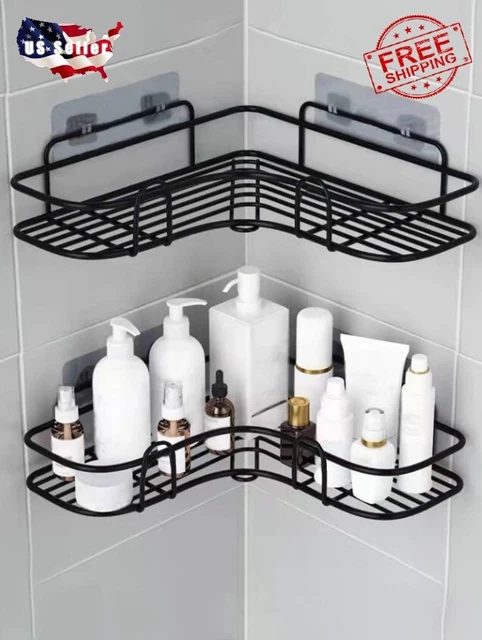 Shower Caddy Shelf Bathroom Corner Bath Storage Holder Organizer Triangular Rack