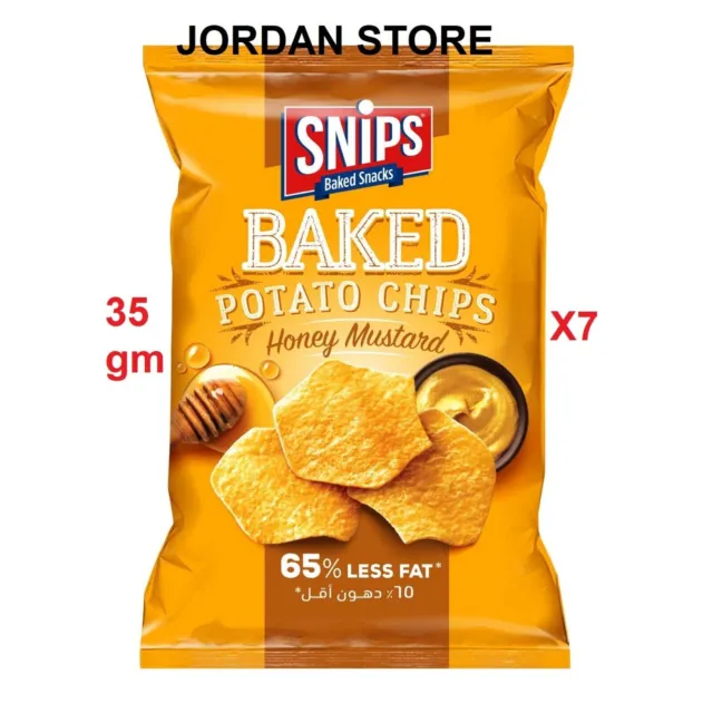 Snips Chips Honey Mustard 35gm X 7 pack HALAL حلال