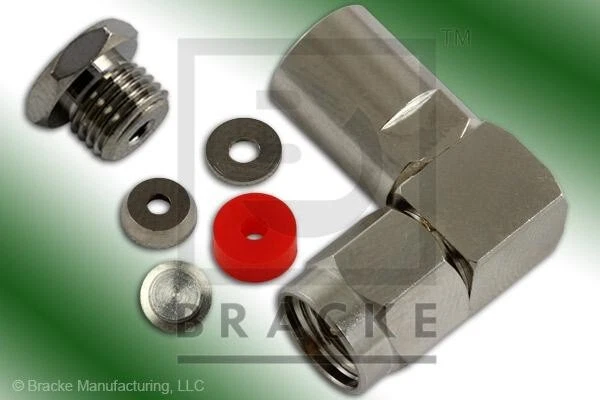 SMA Male Right Angle Connector Clamp RG178, RG196 BM60366