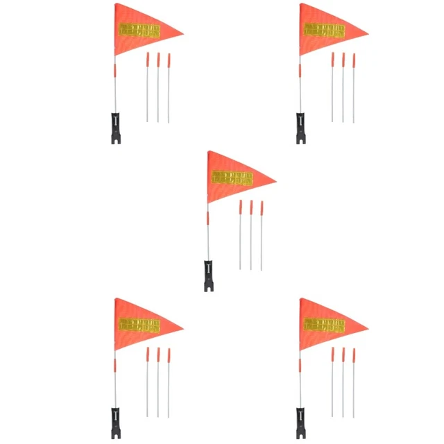 5 ensembles drapeau de vélo avec mât drapeau de vélo pour enfants