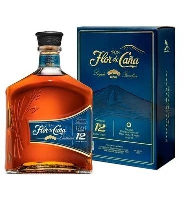 Flor de Cana - Rum Ron 12 y Centenario Single Estate 0,70 lt. + Box