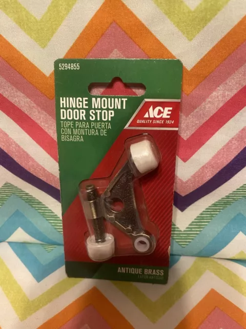 Ace Hinge Mount Door Stops Antique Brass