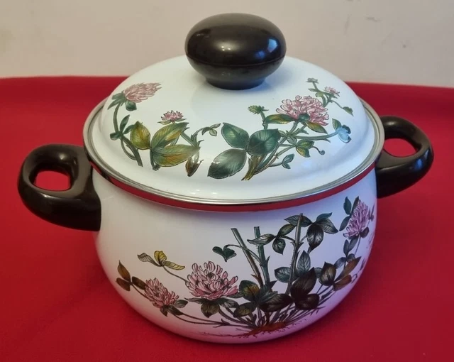 Rare Cocotte Villeroy Et Boch Botanica En Tole Emaillee