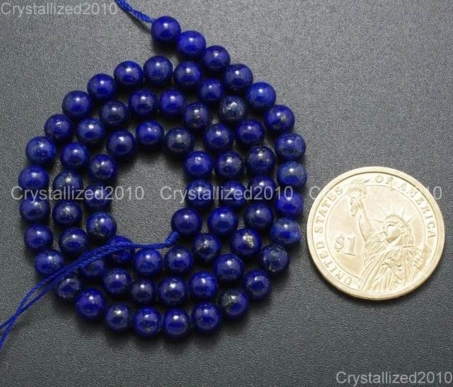 Natural Lapis Lazuli Gemstone Round Beads 2mm 3mm 4mm 6mm 8mm 10mm 12mm 15.5’‘