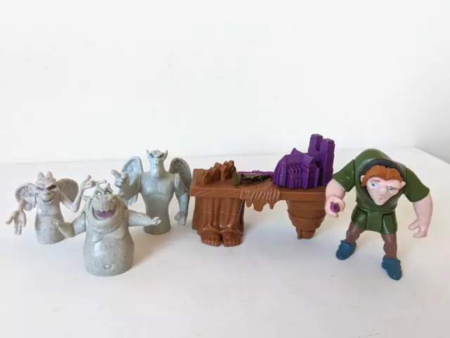 Vintage 90s Disney Hunchback of Notre Dame / Quasimodo & Gargoyles Figures Set