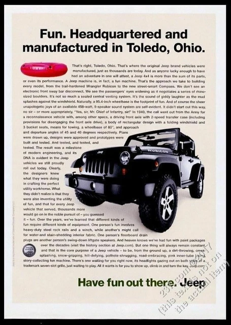 2007 Jeep Rubicon SUV photo vintage print ad