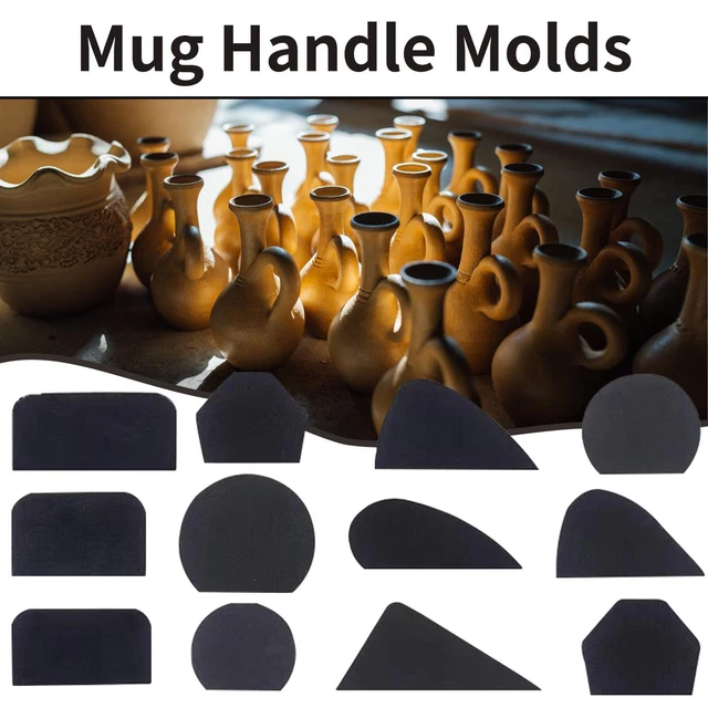 Handle Mould Mold For Pottery Mug & Jug Thrown On Wheel Potters &Kiln G7B5
