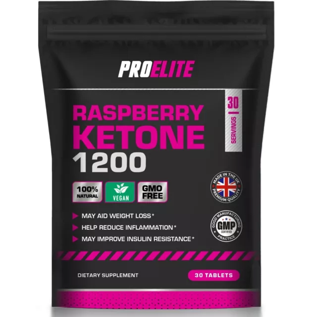 Raspberry Ketone 1200mg 30 Tablets Diet Pills Slimming Weight Loss Fat Burner