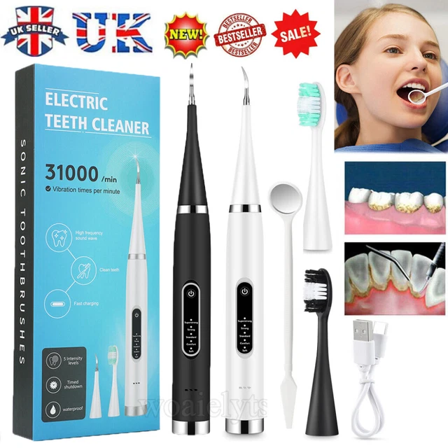 POWERFUL ULTRASONIC PLAQUE Remover for Teeth with 5 Modes Dental