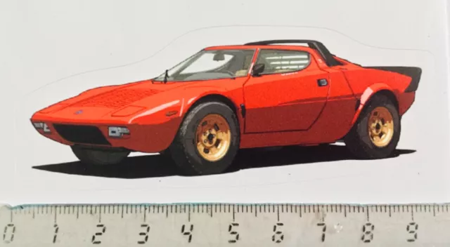 Sticker / Aufkleber, Lancia Stratos HF, rosso