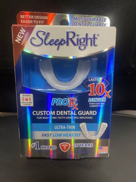 Protector dental SleepRight ProRX, ultrafino, ajuste personalizado, duradero para dientes (SB)
