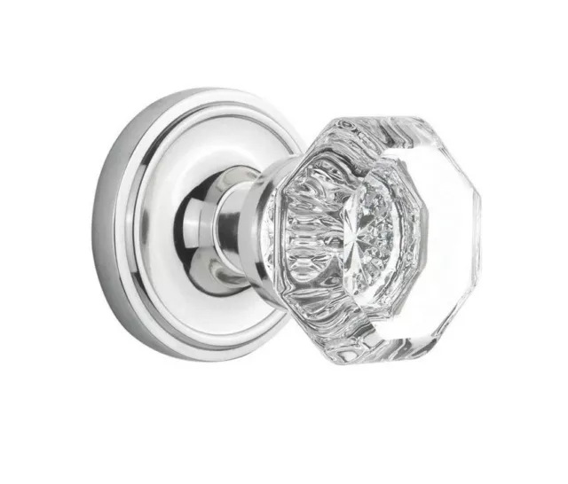 Nostalgic Warehouse - Classic style rosette-shaped handle with Waldorf crystals,