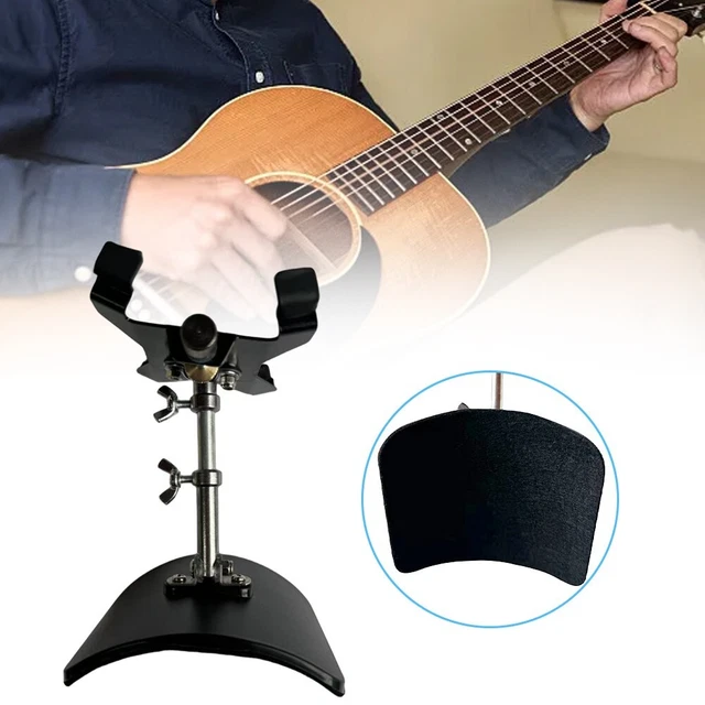 Support Pour Guitare Acoustique Folk - Noir - Stable Et Simple - Pour Guitare Et Basse - Protège L'instrument - 6