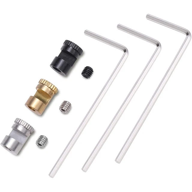 110 Pinzini in materiale acciaio 416 con viti Pusher a Chiave Set