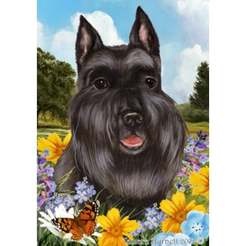 Summer Garden Flag - Black Schnauzer 182371