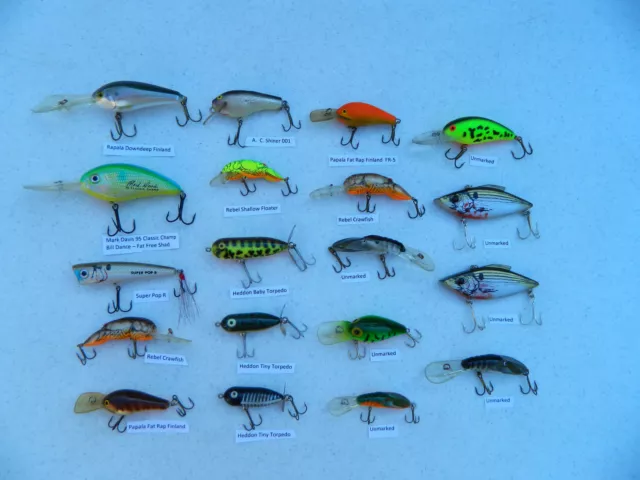 Lot of Various New Fishing Lures Spinners Hooks Line Rapala