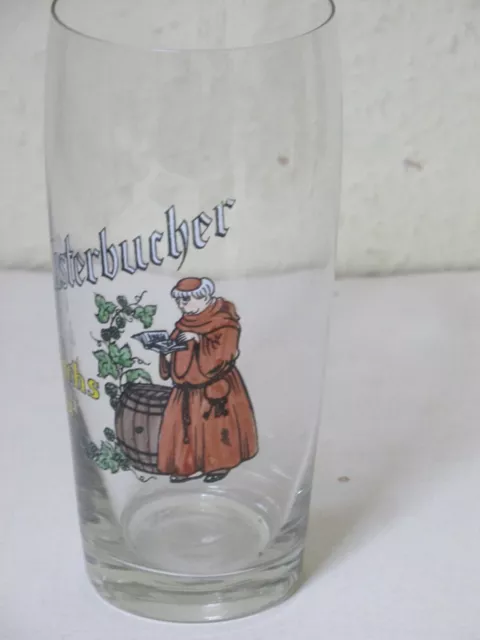 Klosterbucher Mönchs Bräu - altes Bierglas ca. 0,25 l 3