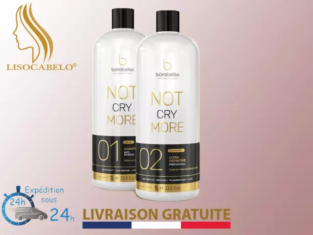 Kit 2x500ml Lissage SANS FORMOL à la Protéine de Soie Borabella NAO CHORE MAIS