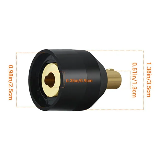 Prise Adaptateur Soudure Torche Tig Torch-Adapter 10-25 À 35-50 9 MM Socket-New