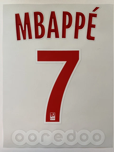 Lot De 7 Flocage Officiel PSG MBAPPÉ 29 Away Junior 2017/2018