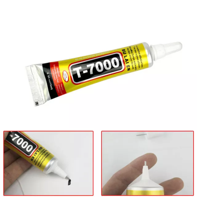 T7000 Super Adhesive Touch Screen Frame Repair Sealant Liquid Black Glue - 15ml