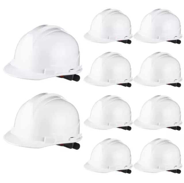 Leumoi 14 Pieces 4 Pt. Suspension Hard Hat Bulk Safety Helmets