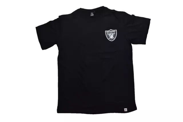 NFL Team Apparel Mens Las Vegas Raiders Football Black Shirt New S-5XL
