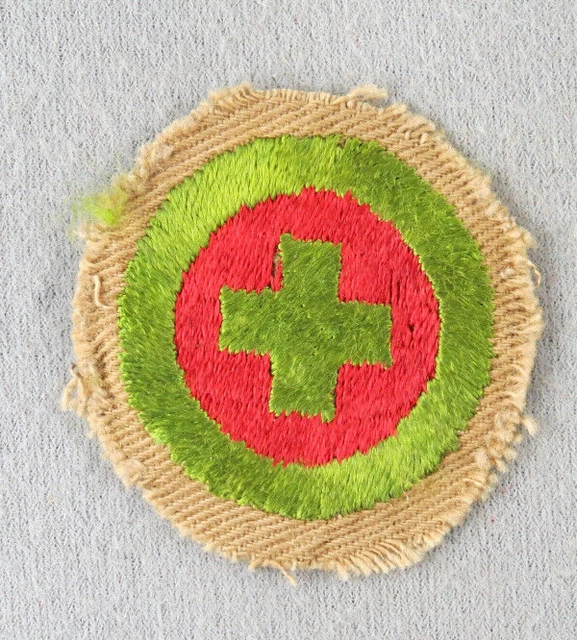 FIRST AID TYPE A cut to round Merit Badge 191132 4.95 PicClick