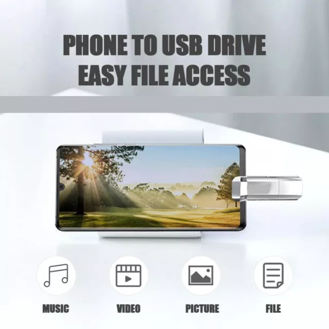 1/2TB USB Flash Drive U Disk 2 in 1 Storage Memory Stick For Samsung Android PC 3