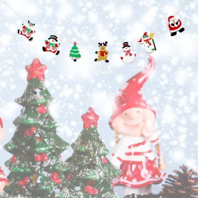 Feiertagsbanner Frohe Weihnachten-Banner Weihnachtsbaum Hölzern