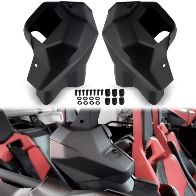 2pcs Black Central Cage Trim Covers Compatible with Can Am Maverick X3 2017-2021