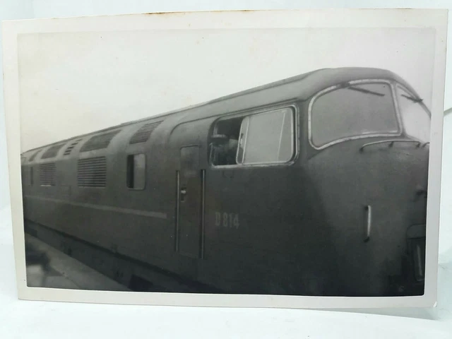 VINTAGE 1960S RAILWAY Photo Diesel Train Locomotive with Driver D814 ...