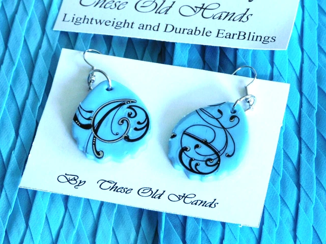 Handmade by artisan polymer clay earrings
