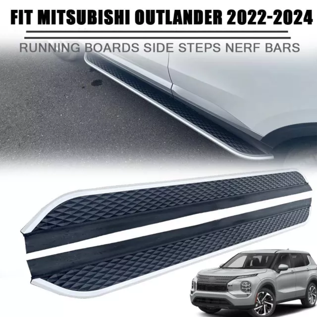 Fits for Mitsubishi Outlander 2022-2024 Side Step Pedal Running Board Nerf Bar