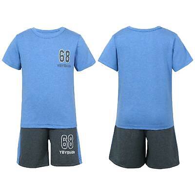 Bambini indumenti sportivi Set Calcio Tuta sportiva a maniche corte t-shirt shorts sportwear 3