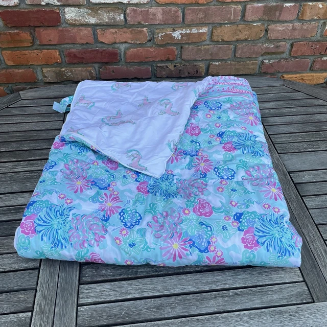 Pottery Barn Kids Lilly Pulitzer Unicorns in Bloom Sleeping Bag 57”x26” NWOT Pottery Barn Kids Lilly Pulitzer Unicorns in Bloom Sleeping Bag 57”x26” NWOT