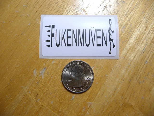Fukenmuven Sticker Decal Jdm Lowered Stance Turbo Boost Funny Joke Gag Prank