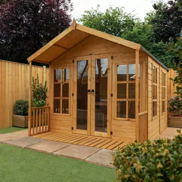 Mercia 10 ft x 8 ft Traditional Wooden Summerhouse