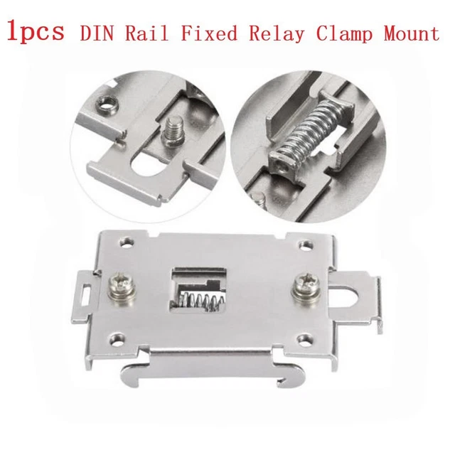 1*Solid State Relay DIN Rail Mounting Bracket Single Phase SSR Durable New